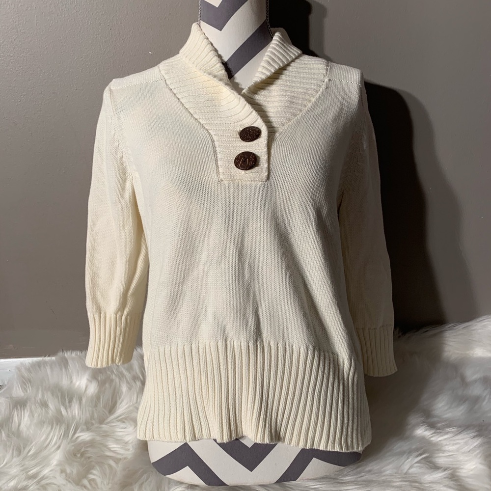 Relativity Size L Leather Sweater Length 24”